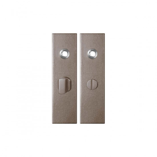 GPF1115.A3 KORTSCHILD RECHTHOEKIG WC57/5 GROTE KNOP 169X46X8,5MM MOCCA