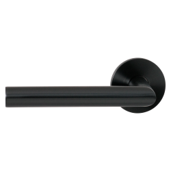 GPF115VR0200P1 PVD ANTRACIET, L-HAAKS MODEL 19MM DEURKRUK OP ROZET 53X6 MM GATDEEL LINKS