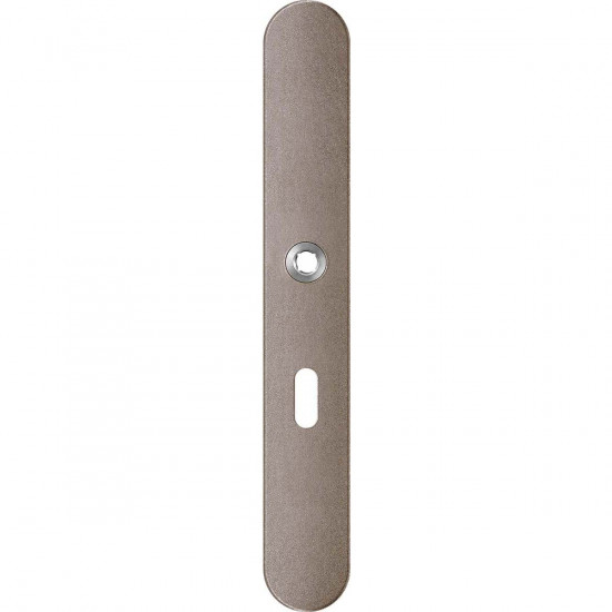 GPF1170.A3L LANGSCHILD AFGEROND BB56 LINKSDRAAIEND 282X40X8,5MM MOCCA