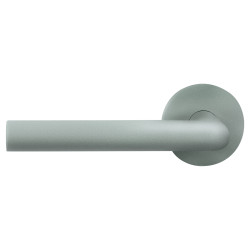 GPF115VR0200U2 CLAY, L-HAAKS MODEL 19MM DEURKRUK OP ROZET 53X6 MM GATDEEL LINKS