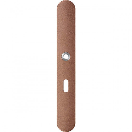 GPF1170.A2L LANGSCHILD AFGEROND BB56 LINKSDRAAIEND 282X40X8,5MM BRONZE