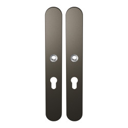 GPF1170A10132 DARK BLEND, LANGSCHILD AFGEROND ENKELVEREND 282X40X8,5MM PC55