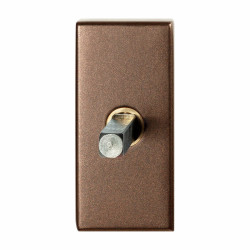 GPF1131A20040 BRONZE BLEND, DRAAIKIEPMECHANISME RECHTHOEKIG 65X30X12 MM MET STIFT BINNENZIJDE 40 MM