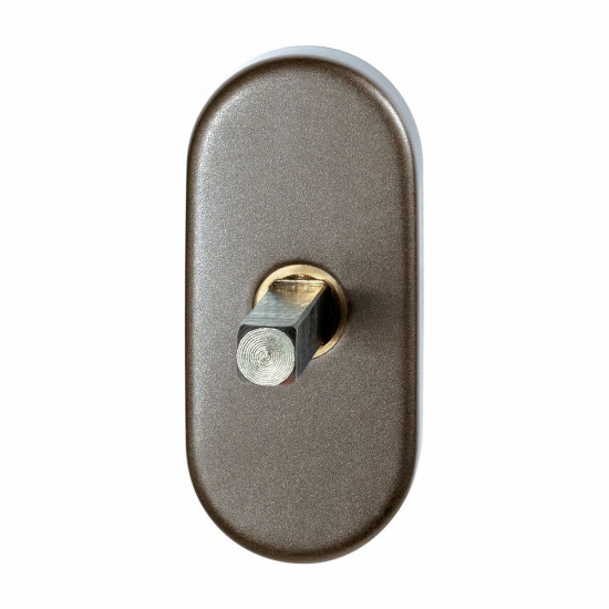 GPF1130.A3.0032 MOCCA BLEND DRAAIKIEPMECHANISME OVAAL 65X30X12MM MET S
