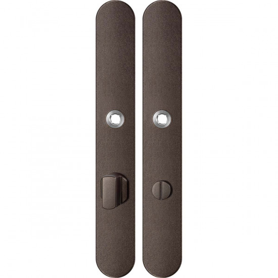 GPF1170.A1 LANGSCHILD AFGEROND WC72/8 GROTE KNOP 282X40X8,5MM DARK BLE