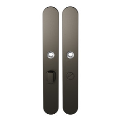 GPF1170A10855 DARK BLEND, LANGSCHILD AFGEROND ENKELVEREND 282X40X8,5MM WC55/8 GROTE KNOP