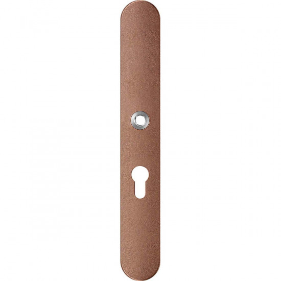 GPF1170.A2L LANGSCHILD AFGEROND PC55 LINKSDRAAIEND 282X40X8,5MM BRONZE
