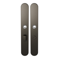 GPF1170A10857 DARK BLEND, LANGSCHILD AFGEROND ENKELVEREND 282X40X8,5MM WC57/5 GROTE KNOP