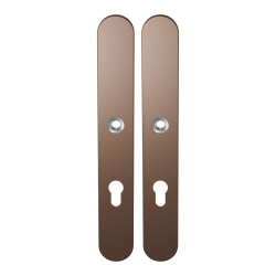 GPF1170A20142 BRONZE BLEND, LANGSCHILD AFGEROND ENKELVEREND 282X40X8,5MM PC72