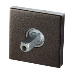 GPF1102A10400 DARK BLEND, ROZET VIERKANT 50X8 MM MET VASTGELASTE KNOPVASTZETTER