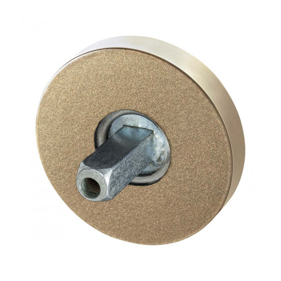 GPF1100.A4.0400 CHAMPAGNE BLEND ROZET ROND 50X8MM MET VASTGELASTE KNOP