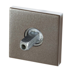 GPF1102A30400 MOCCA BLEND, ROZET VIERKANT 50X50X8 MM MET VASTGELASTE KNOPVASTZETTER