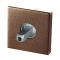 GPF1102A20400 BRONZE BLEND, ROZET VIERKANT 50X50X8 MM MET VASTGELASTE KNOPVASTZETTER