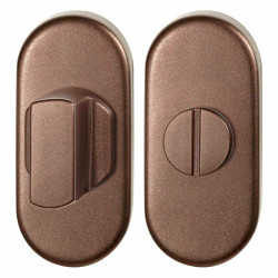 GPF1104A20910 BRONZE BLEND, TOILETGARNITUUR OVAAL 70X32 MM STIFT 8 MM GROTE KNOP GPF1104A20910 BRONZE BLEND, TOILETGARNITUUR OVAAL 70X32 MM STIFT 8 MM GROTE KNOP