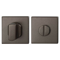 GPF1102A10910 DARK BLEND, TOILETGARNITUUR VIERKANT 50X50X8 MM STIFT 8 MM GROTE KNOP