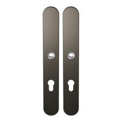 GPF1170A10142 DARK BLEND, LANGSCHILD AFGEROND ENKELVEREND 282X40X8,5MM PC72