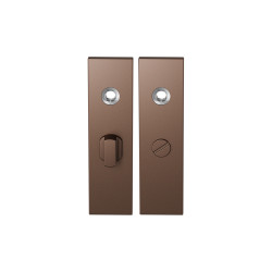 GPF1115A20855 BRONZE BLEND, KORTSCHILD RECHTHOEKIG ENKELVEREND 169X46X8,5MM WC55/8 GROTE KNOP