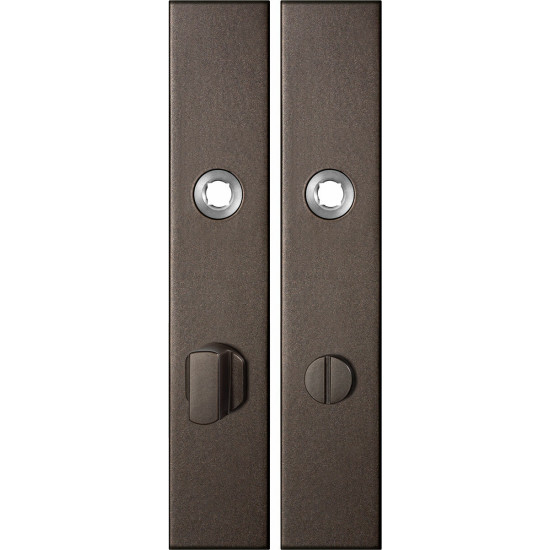 GPF1125.A1 LANGSCHILD RECHTHOEKIG WC72/8 GROTE KNOP 218X40X8,5MM DARK