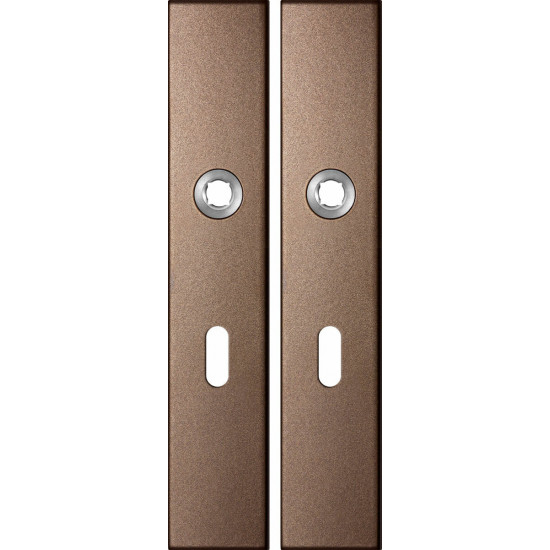 GPF1125.A2 LANGSCHILD RECHTHOEKIG BB56 218X40X8,5MM BRONZE BLEND