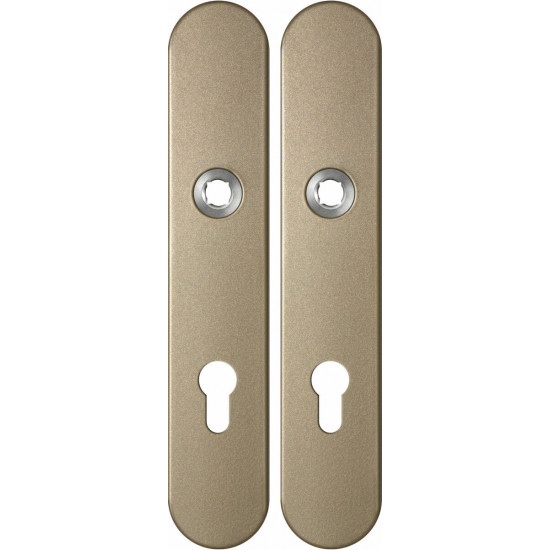 GPF1120.A4 LANGSCHILD AFGEROND PC72 218X40X8,5MM CHAMPAGNE BLEND