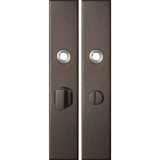 GPF1125.A1 LANGSCHILD RECHTHOEKIG WC55/8 GROTE KNOP 218X40X8,5MM DARK