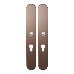 GPF1170A20132 BRONZE BLEND, LANGSCHILD AFGEROND ENKELVEREND 282X40X8,5MM PC55