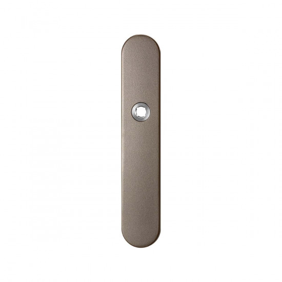 GPF1120.A3L LANGSCHILD AFGEROND BLIND LINKSDRAAIEND 218X40X8,5MM MOCCA