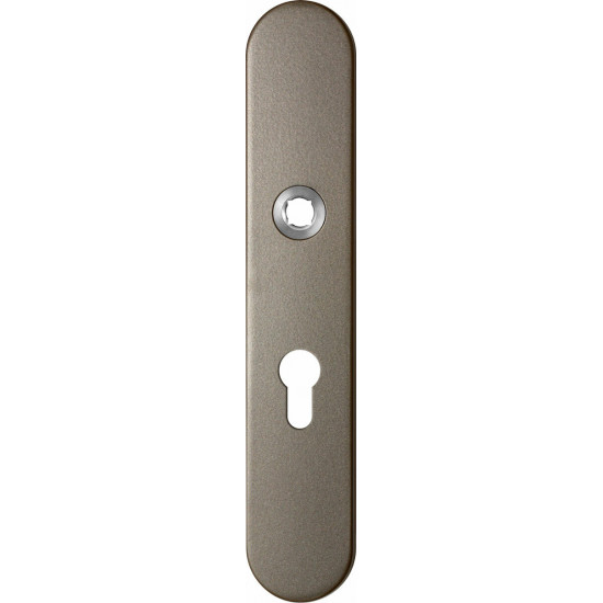 GPF1120.A3L LANGSCHILD AFGEROND PC55 LINKSDRAAIEND 218X40X8,5MM MOCCA