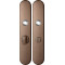 GPF1120A20855 BRONZE BLEND, LANGSCHILD AFGEROND ENKELVEREND 218X40X8,5 MM WC55/8 GROTE KNOP