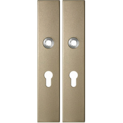 GPF1125A40132 CHAMPAGNE BLEND, LANGSCHILD RECHTHOEKIG ENKELVEREND 218X40X8,5MM PC55