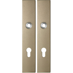 GPF1125A40142 CHAMPAGNE BLEND, LANGSCHILD RECHTHOEKIG ENKELVEREND 218X40X8,5MM PC72