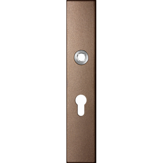GPF1125.A2R LANGSCHILD RECHTHOEKIG PC55 RECHTSDRAAIEND 218X40X8,5MM BR