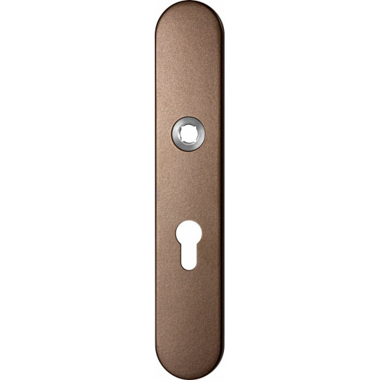 GPF1120.A2L LANGSCHILD AFGEROND PC55 LINKSDRAAIEND 218X40X8,5MM BRONZE