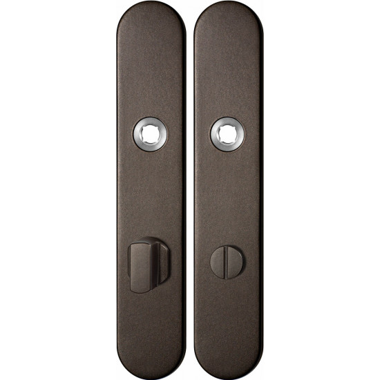 GPF1120.A1 LANGSCHILD AFGEROND WC72/8 GROTE KNOP 218X40X8,5MM DARK BLE