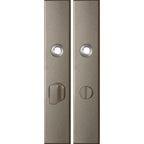 GPF1125.A3 LANGSCHILD RECHTHOEKIG WC63/8 GROTE KNOP 218X40X8,5MM MOCCA