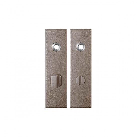 GPF1115.A3 KORTSCHILD RECHTHOEKIG WC72/8 GROTE KNOP 169X46X8,5MM MOCCA