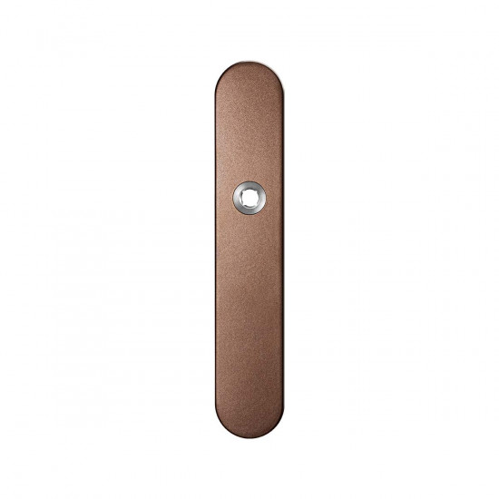 GPF1120.A2L LANGSCHILD AFGEROND BLIND LINKSDRAAIEND 218X40X8,5MM BRONZ