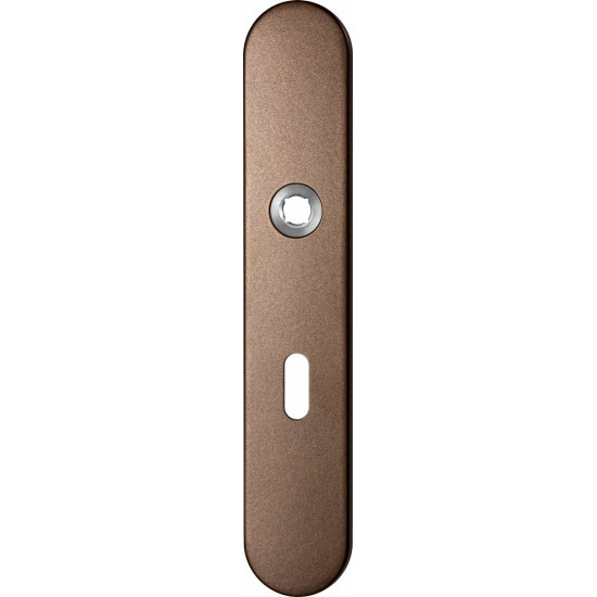 GPF1120.A2L LANGSCHILD AFGEROND BB56 LINKSDRAAIEND 218X40X8,5MM BRONZE
