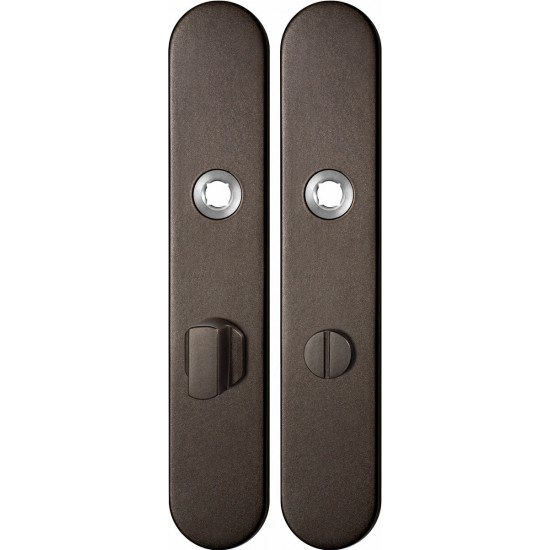 GPF1120.A1 LANGSCHILD AFGEROND WC63/8 GROTE KNOP 218X40X8,5MM DARK BLE