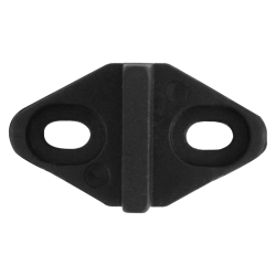 GPF058361000 ZWART, VLOERGELEIDER ZWART T.B.V. SCHUIFDEURSYSTEEM