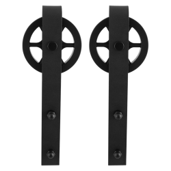 GPF050261010 ZWART, SCHUIFDEURHANGER SET TEHO ZWART T.B.V. EXTRA DEUR