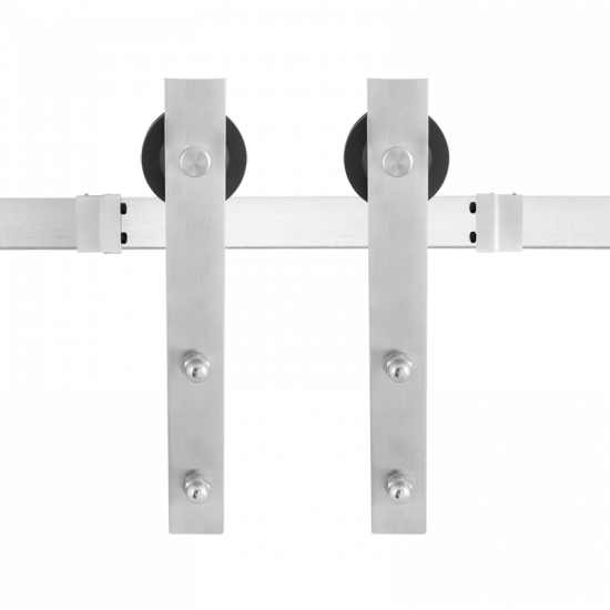 GPF0500.09 SCHUIFDEURSYSTEEM LANKA RVS 200CM GPF0500.09 SCHUIFDEURSYSTEEM LANKA RVS 200CM
