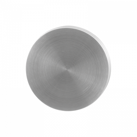 GPF0900.00 RVS GEBORSTELD BLINDE ROZET ROND 50X8MM GPF0900.00 RVS GEBORSTELD BLINDE ROZET ROND 50X8MM