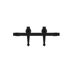 GPF060461200 ZWART, SCHUIFDEURSYSTEEM NUOLI MINI ZWART 200 CM