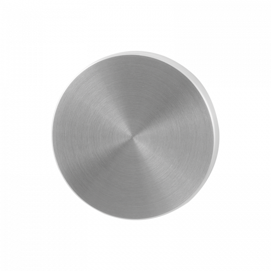 GPF0900.05 RVS GEBORSTELD BLINDE ROZET ROND 50X6MM GPF0900.05 RVS GEBORSTELD BLINDE ROZET ROND 50X6MM