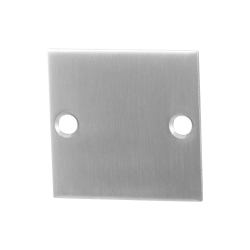 GPF090008000 RVS GEBORSTELD, BLINDE PLATTE VIERKANTE ROZET 50X50X2MM