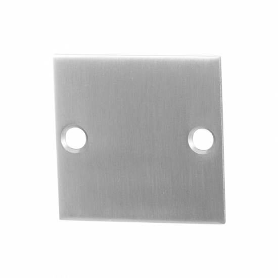 GPF0900.08 RVS GEBORSTELD BLINDE ROZET PLAT VIERKANT 50X50X2MM