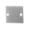 GPF090008000 RVS GEBORSTELD, BLINDE PLATTE VIERKANTE ROZET 50X50X2MM