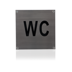 GPF046509831 RVS GEBORSTELD, TOILETBORD 'WC' VIERKANT 125X125MM GESCHROEFD GPF046509831 RVS GEBORSTELD, TOILETBORD 'WC' VIERKANT 125X125MM GESCHROEFD