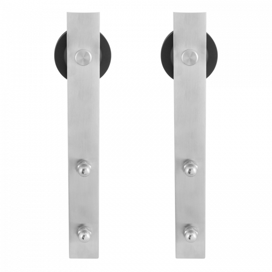 GPF0500.09 SCHUIFDEURHANGER SET LANKA RVS T.B.V. EXTRA DEUR GPF0500.09 SCHUIFDEURHANGER SET LANKA RVS T.B.V. EXTRA DEUR